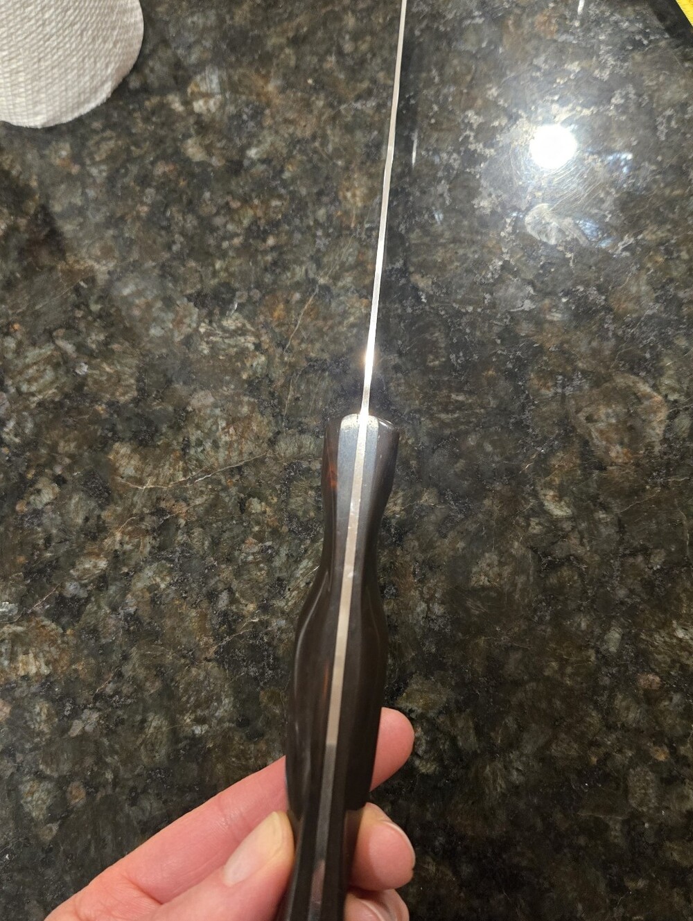 Cutco 1722 Curved Carving Knife – Brown Handle – USA – Pre-Owned - Picture 10 of 15